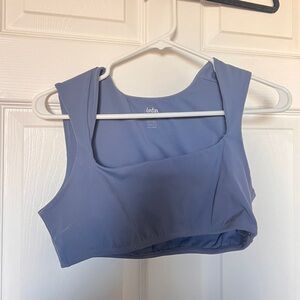 Eladay Blue Square Neck Sports Bra
